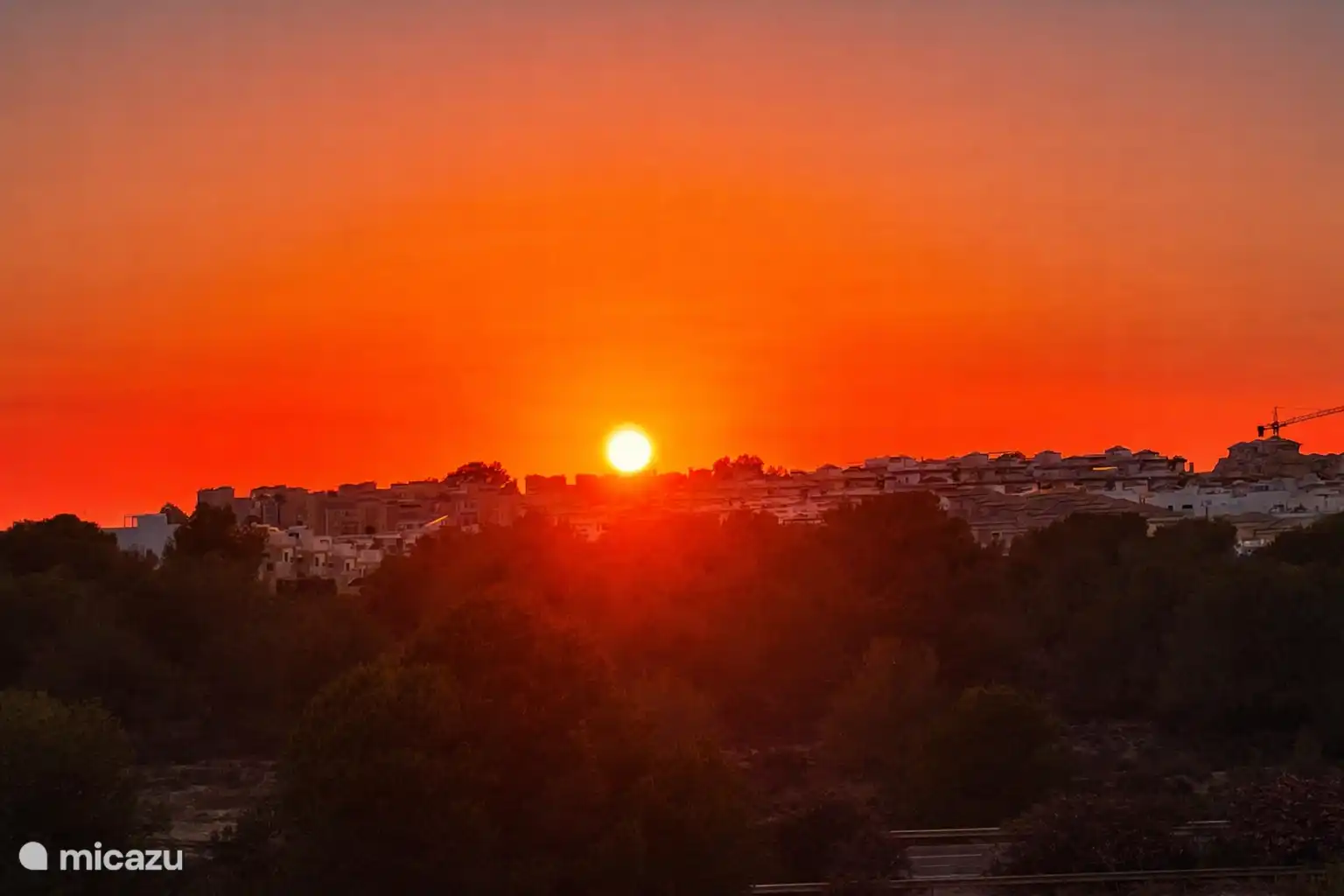 Atardecer desde la terraza de la azotea 