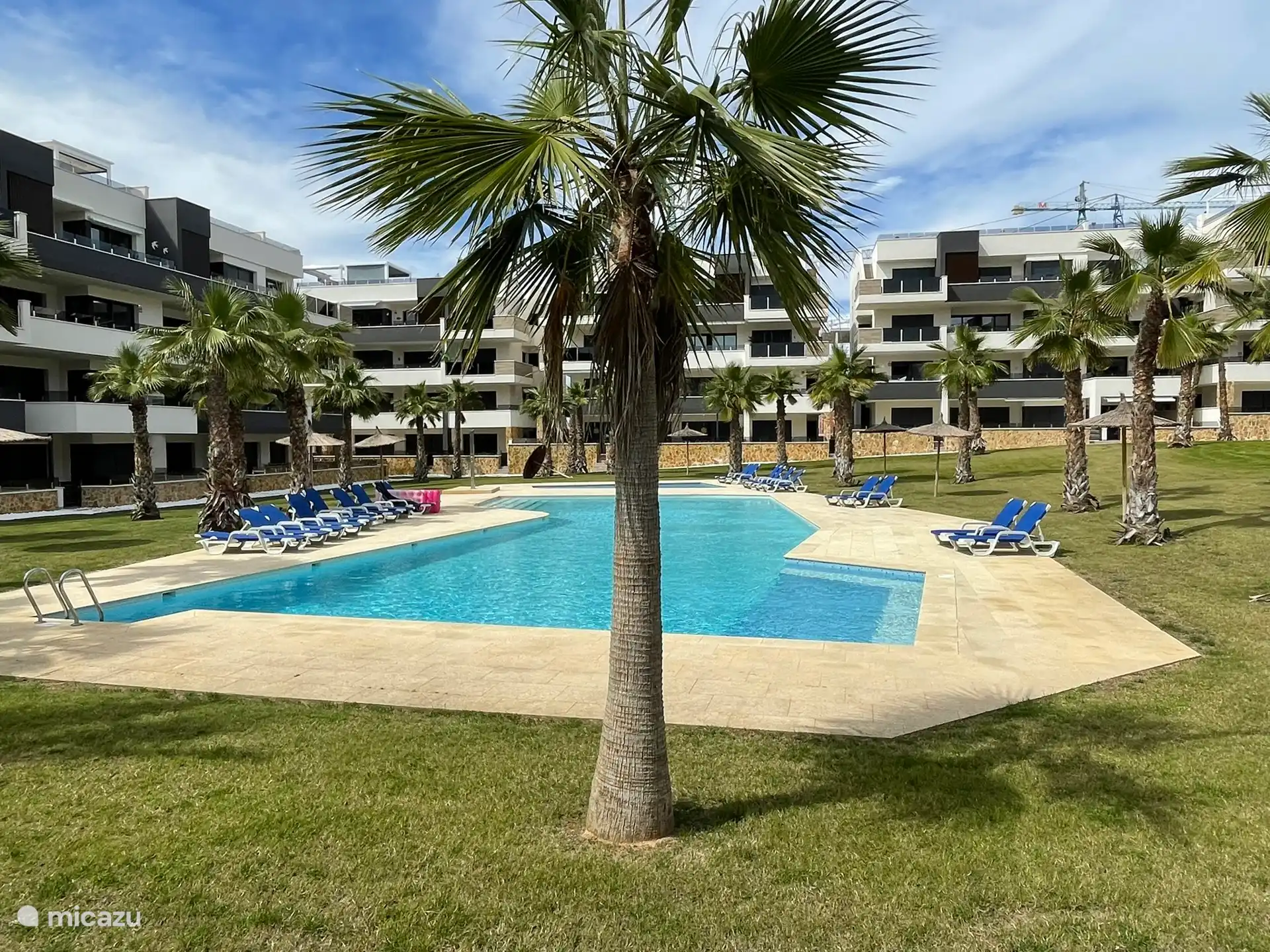Vue sur la piscine depuis la salle de sport