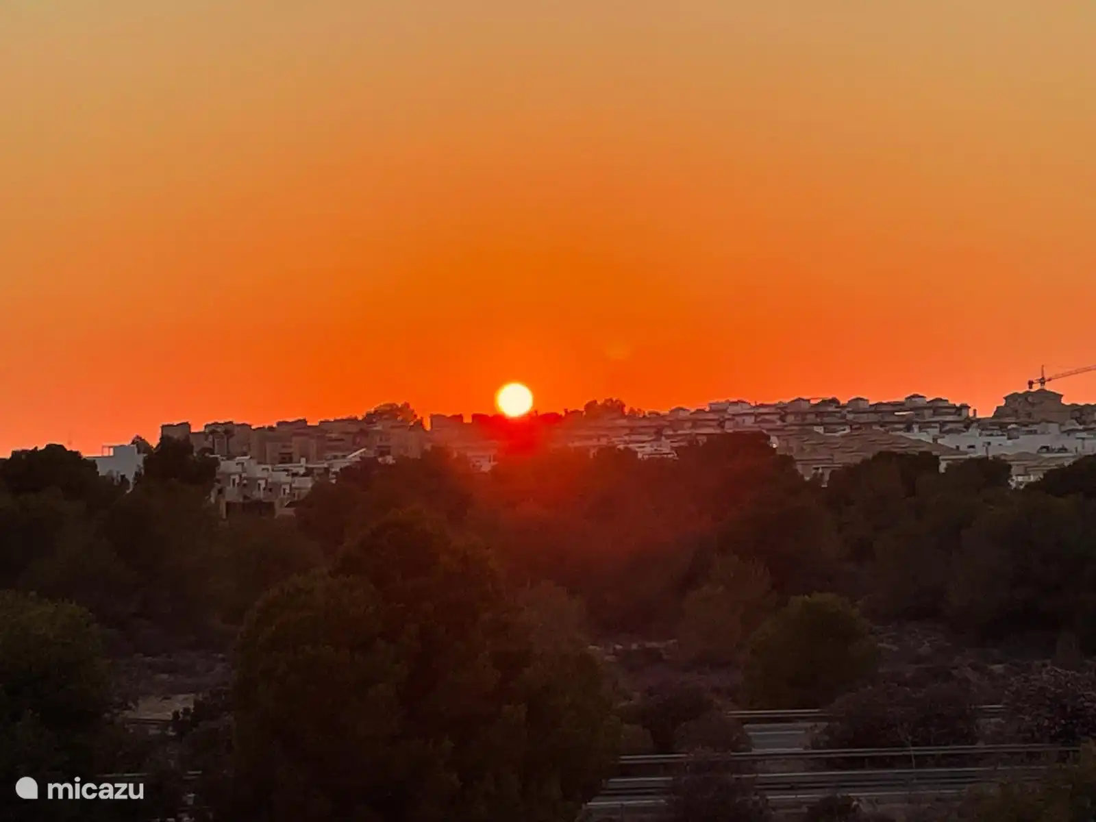 Coucher de soleil depuis le toit-terrasse