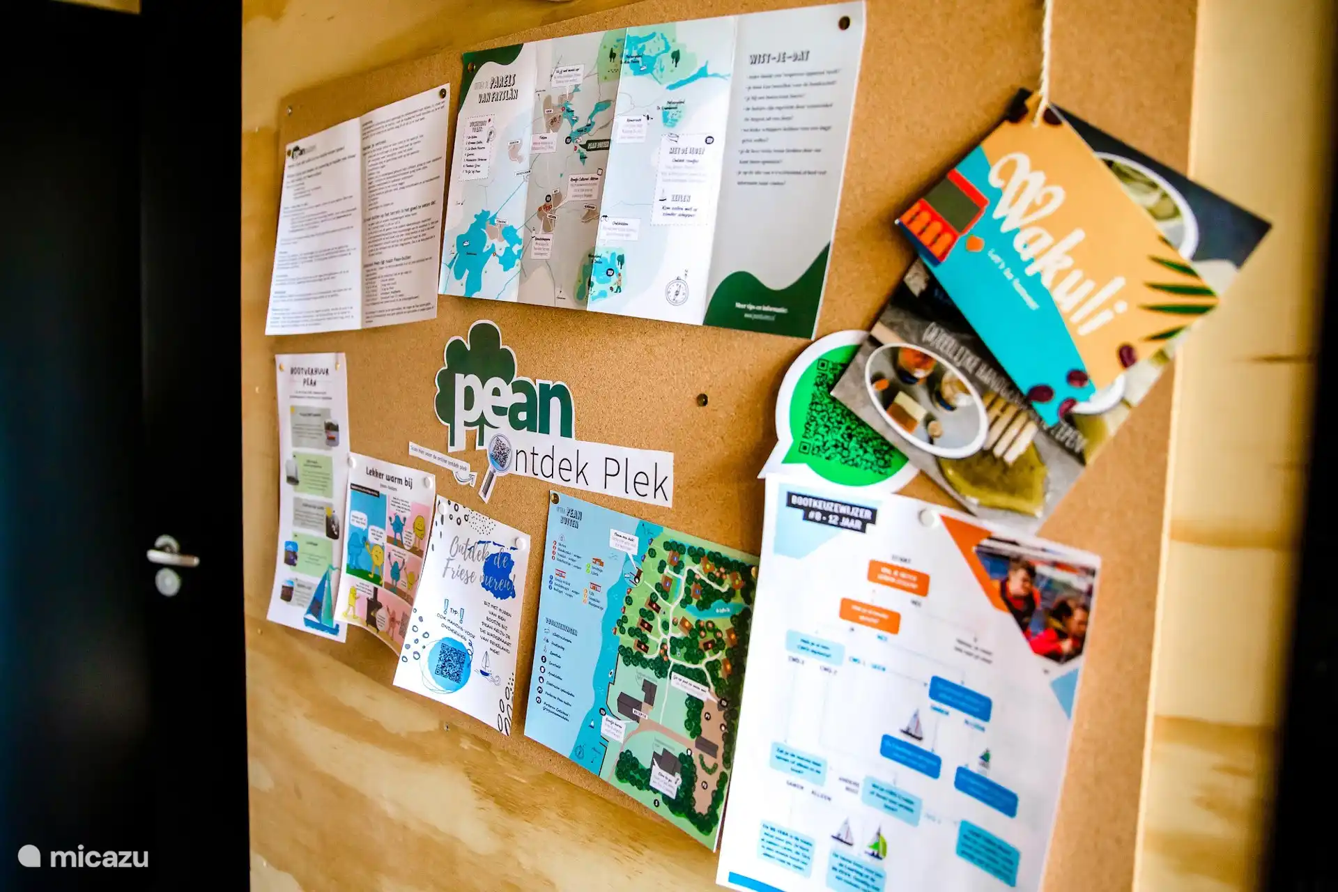 Informatiebord met tips voor de omgeving