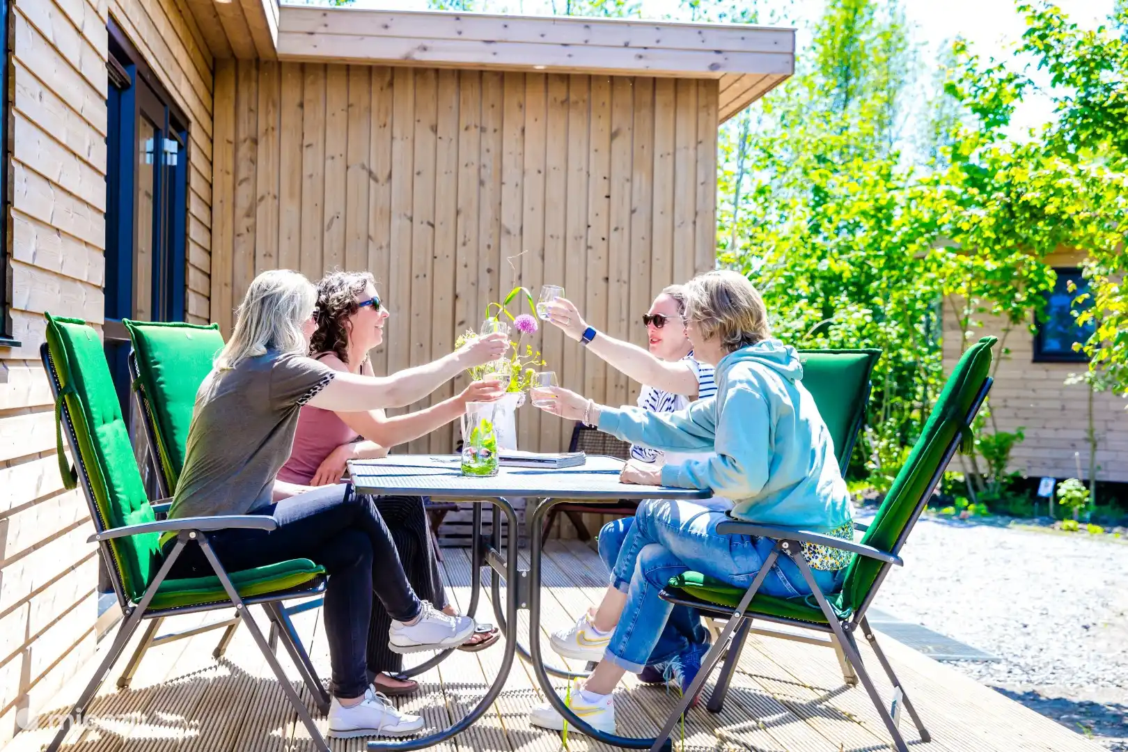 Samen borrelen op het eigen terras