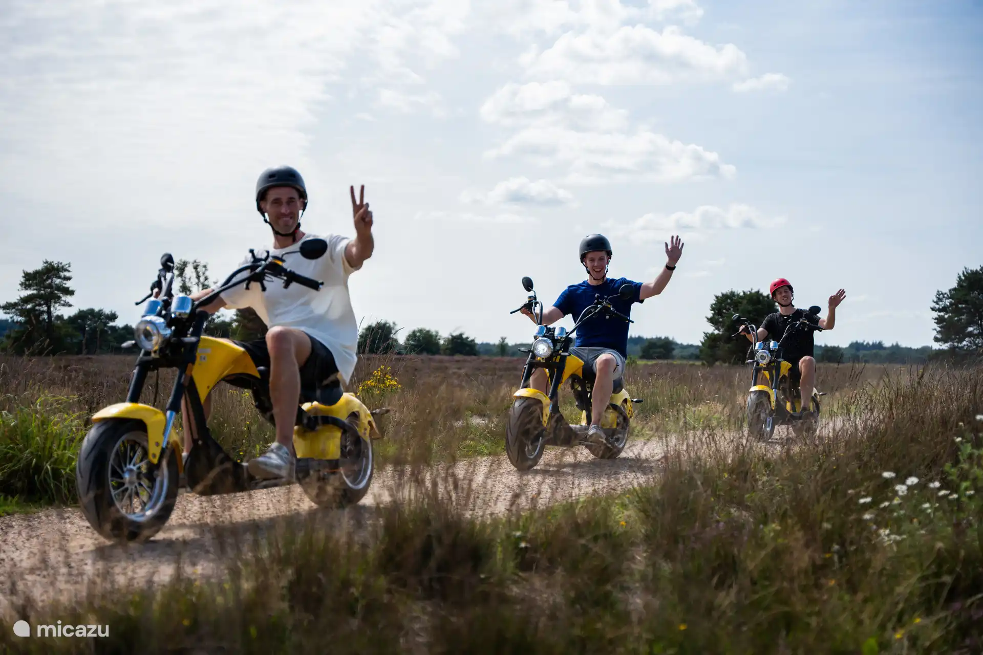 Entdecken Sie die einzigartige Veluwe auf dem E-Scooter.
Zu vermieten beim Veluwe-Spezialisten Garderen