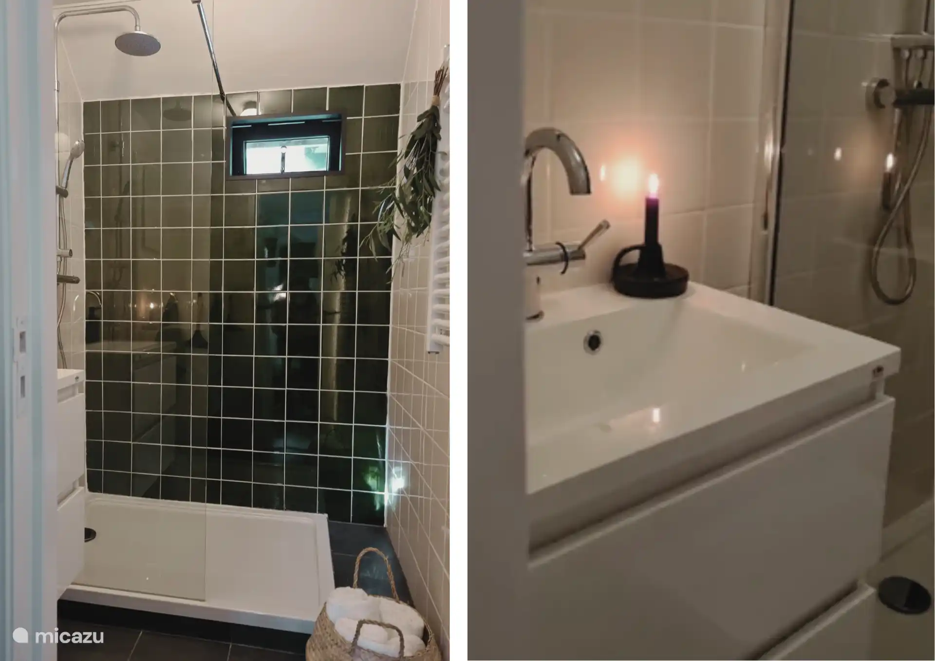 Das Badezimmer mit Waschbecken