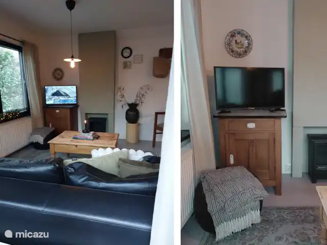 Oudveluwe - cabaña - bosque en Países Bajos, Güeldres, Voorthuizen - casa vacacional Enciendan la estufa y disfruten juntos de sus series favoritas