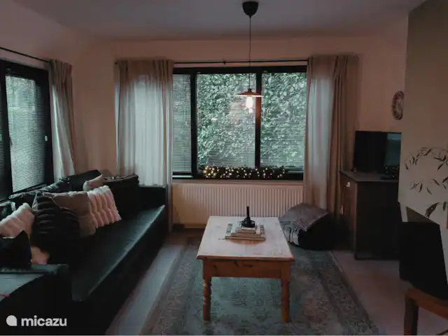 Oudveluwe - cabaña - bosque en Países Bajos, Güeldres, Voorthuizen - casa vacacional Al entrar, se mira a la derecha a la acogedora habitación