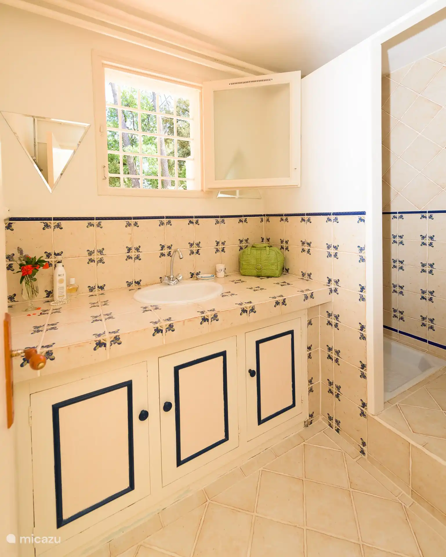 Dusche, Waschbecken Wohnung