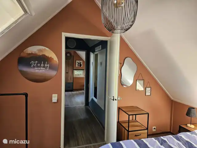 Lieu idyllique | Pays-Bas, Drenthe, Diever - maison de vacances Chambre2 avec 2 lits à sommier tapissier 1 personne