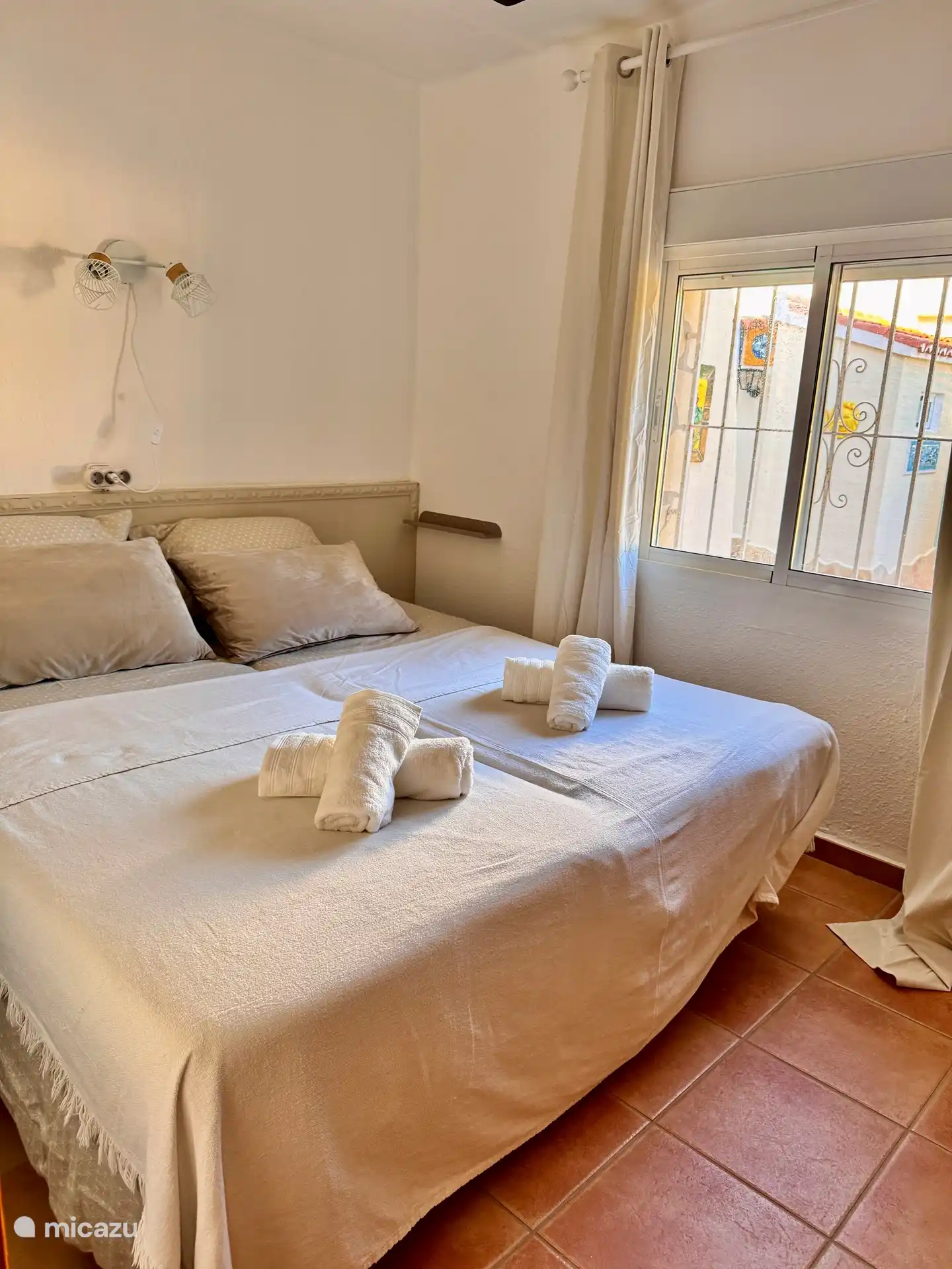 2x 1 Person Bett lose oder gegeneinander Schlafzimmer 2 Appartement 2