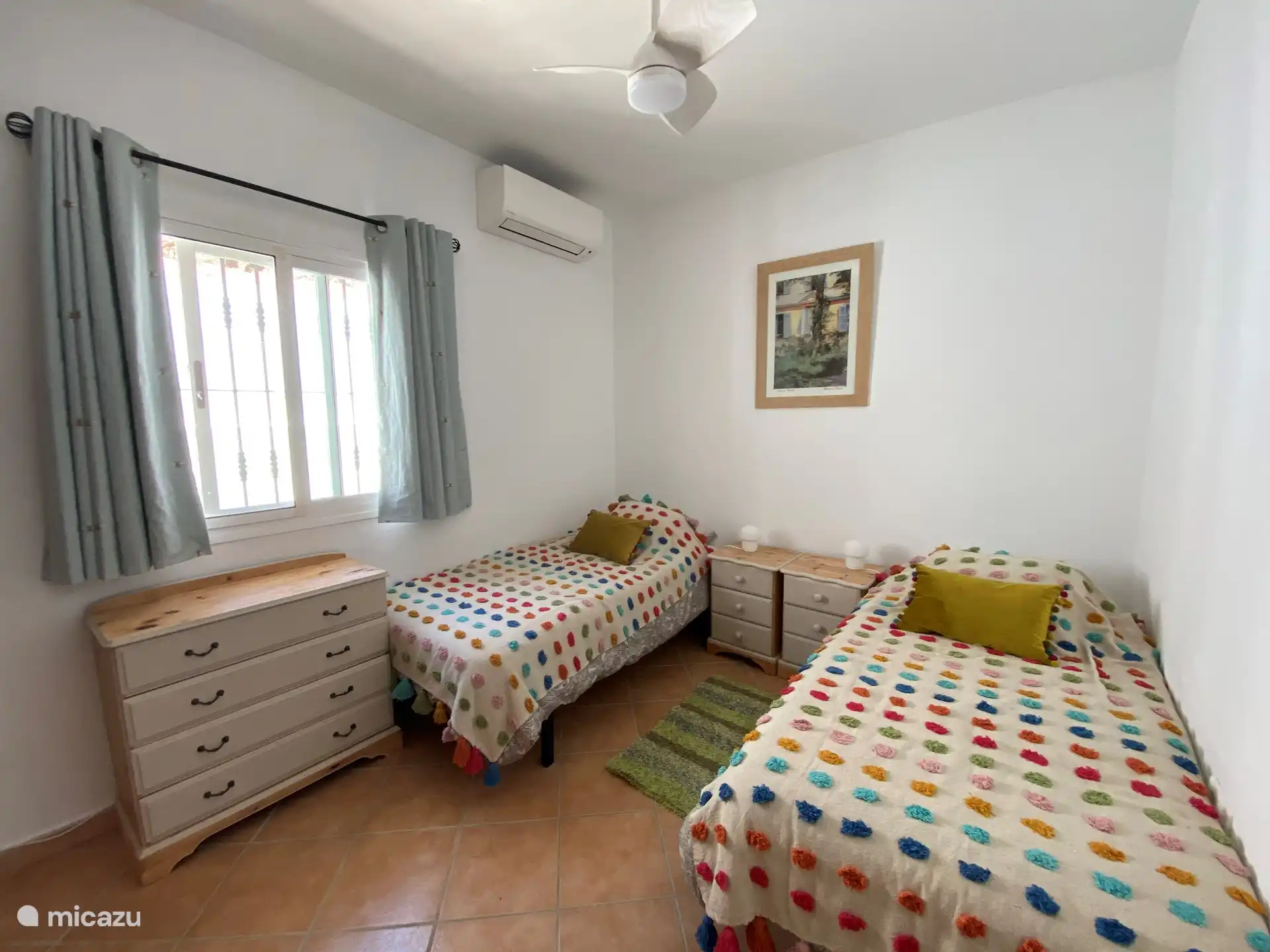 Bedroom 2 - twin beds which can be made up as a superking.