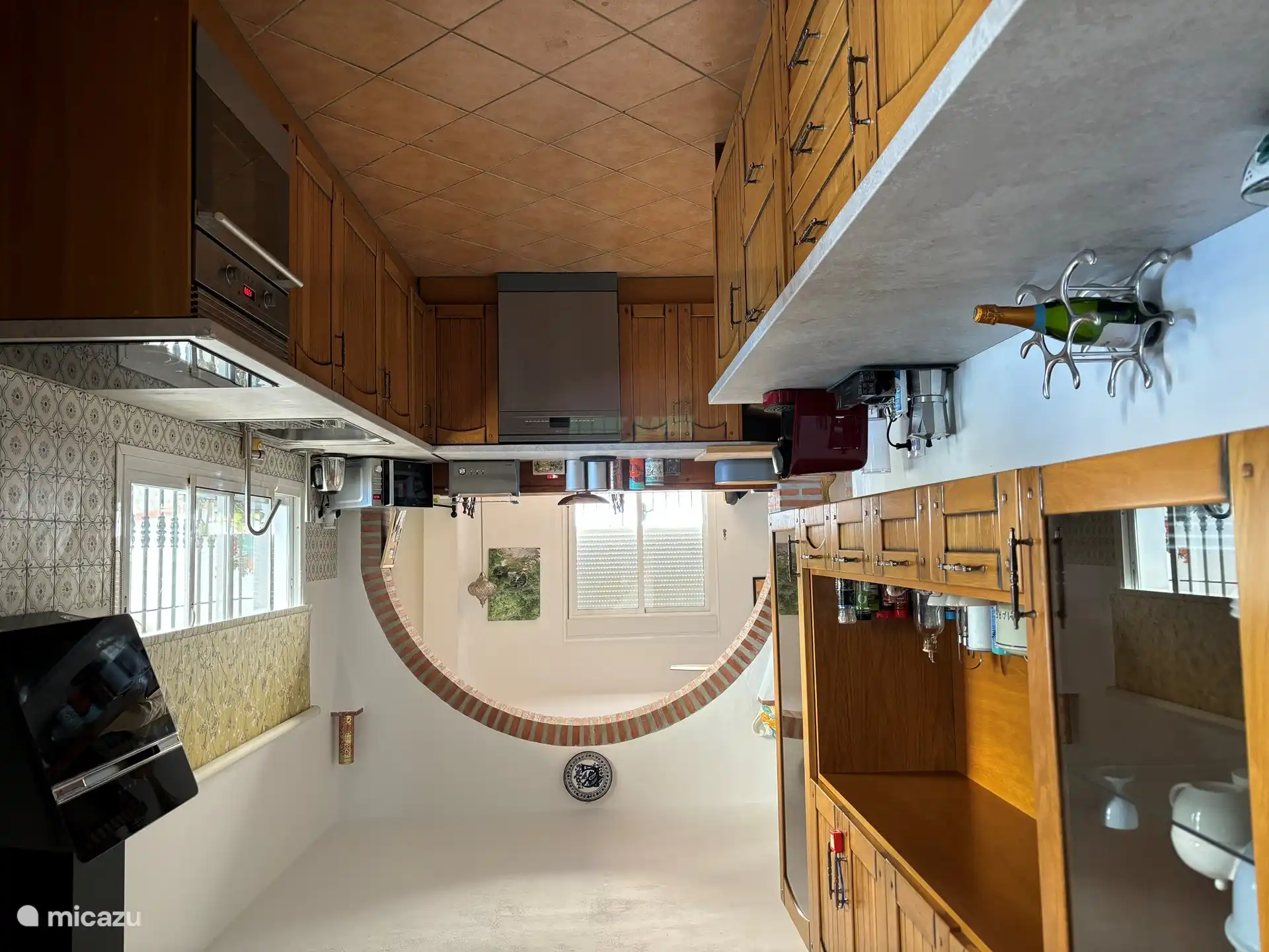 Well equipped kitchen with induction hob, oven and dishwasher. Plenty of worktop space.