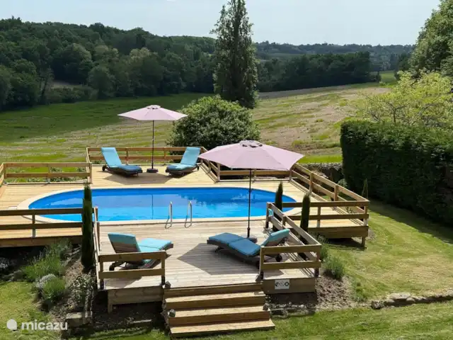 Le Nourrissat  | France, Lot-et-Garonne, Savignac-de-Duras - maison de vacances Piscines, belle terrasse avec transats et parasols