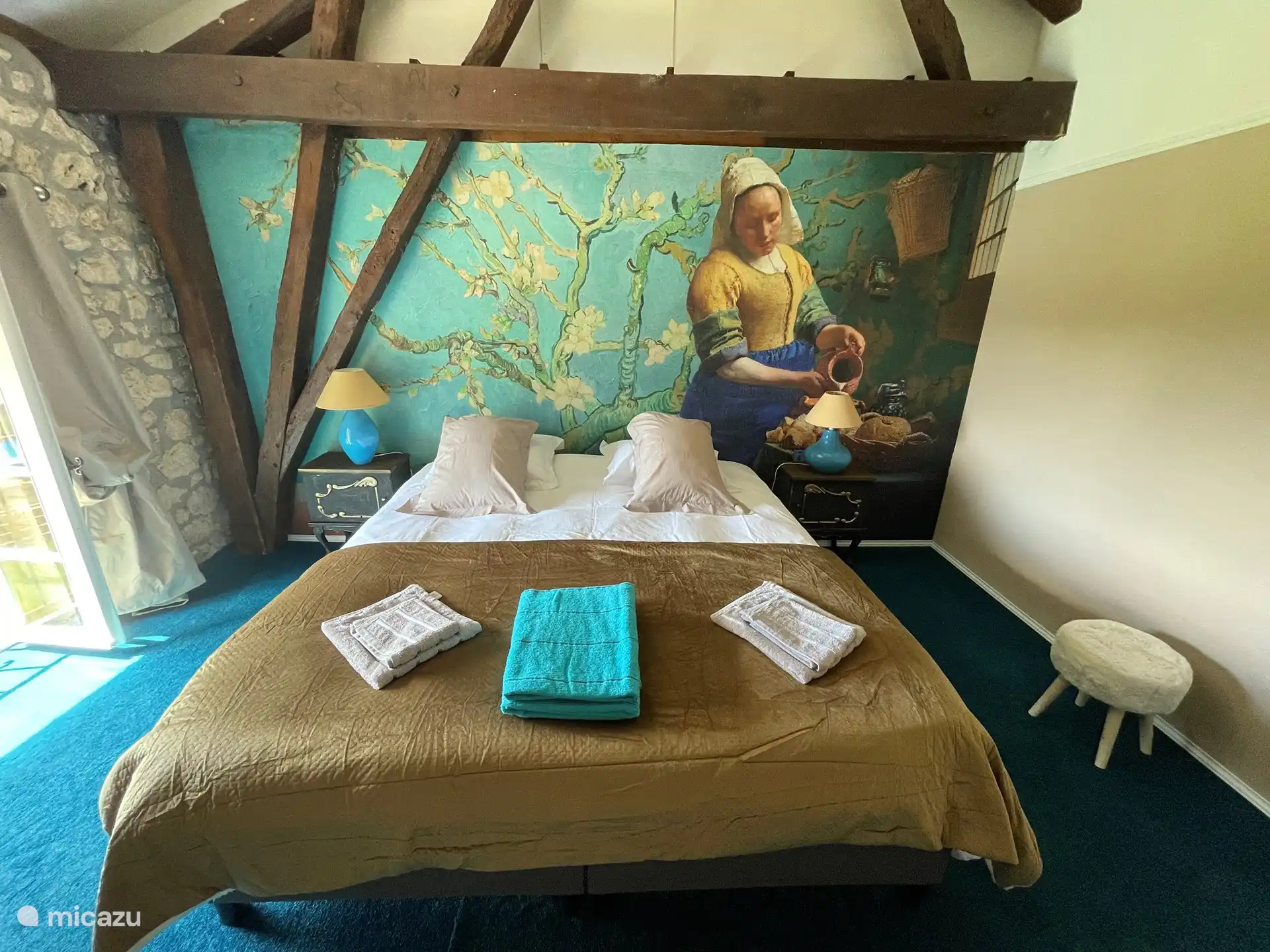 El dormitorio 3 también tiene una cama doble de 180x200 y tiene aire acondicionado. Esta habitación también tiene aire acondicionado 