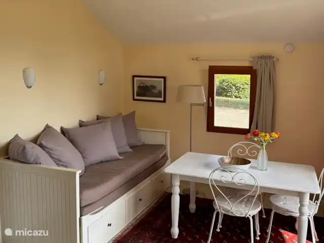 Clot des Tilleuls en Francia, Lot y Garona, Masquières - casa rural / cabaña Sala de estar/comedor con TV y Chromecast