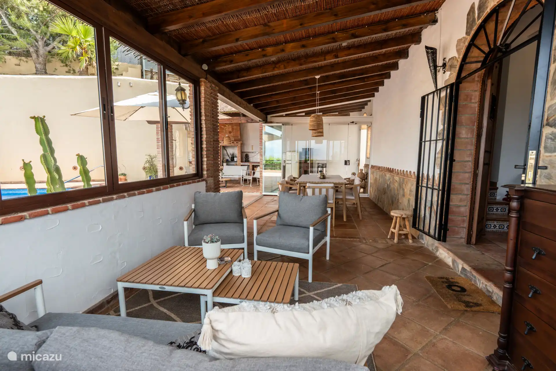 Zona de estar en la terraza