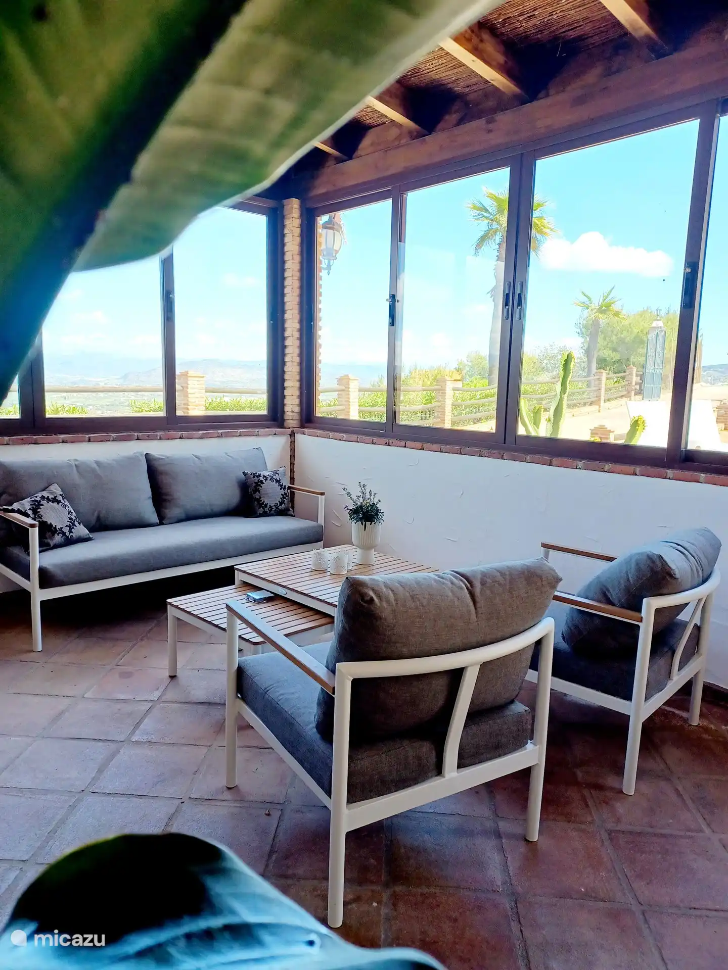 Sitzecke auf der Veranda