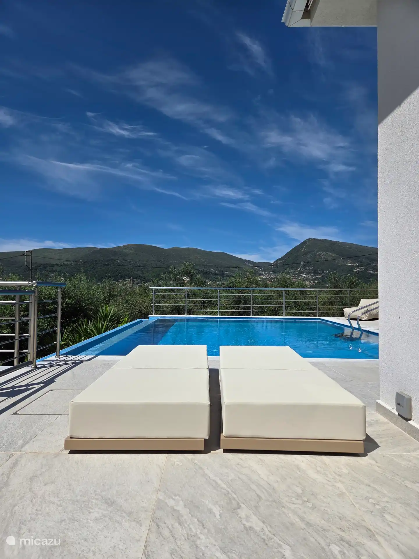 View of the valley from the infinity pool
