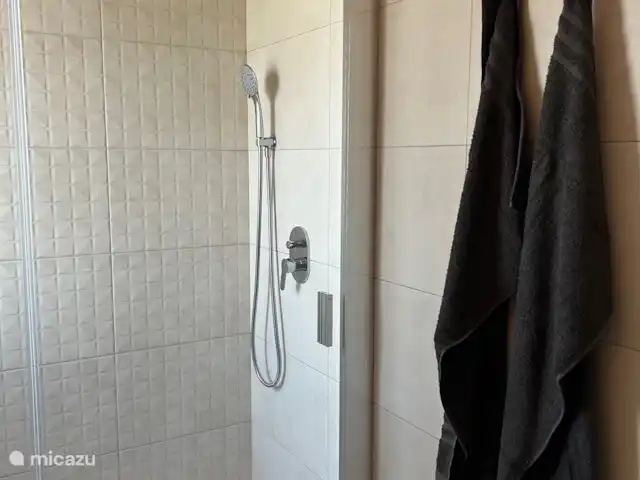 Location de Vacances Espagne, Murcia, Torre-Pacheco, appartement - Privé Salle de bain attenante à la chambre 1 avec douche à l’italienne à effet pluie et toilettes