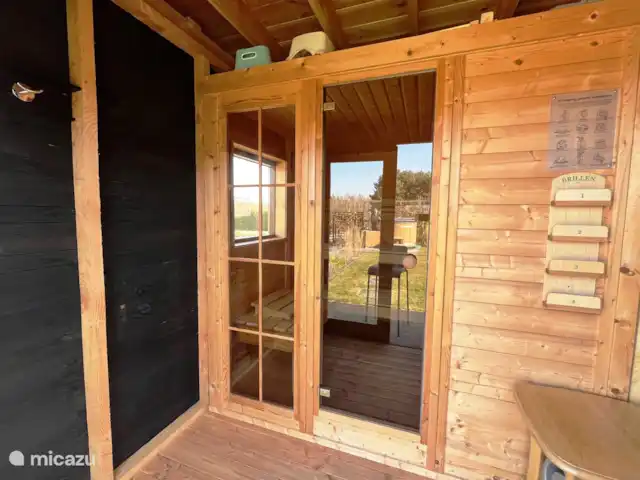 Crécerelle | Pays-Bas, Overijssel, Sibculo - maison de vacances Sauna finlandais avec vue sur l’eau