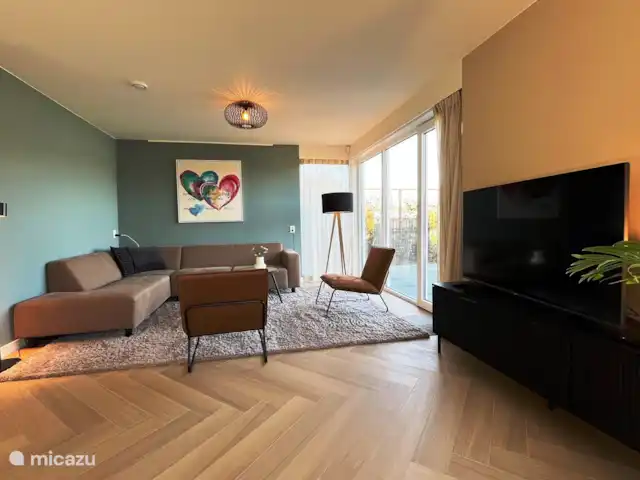 Crécerelle | Pays-Bas, Overijssel, Sibculo - maison de vacances Coin salon donnant sur la terrasse, le jardin et l’eau.
