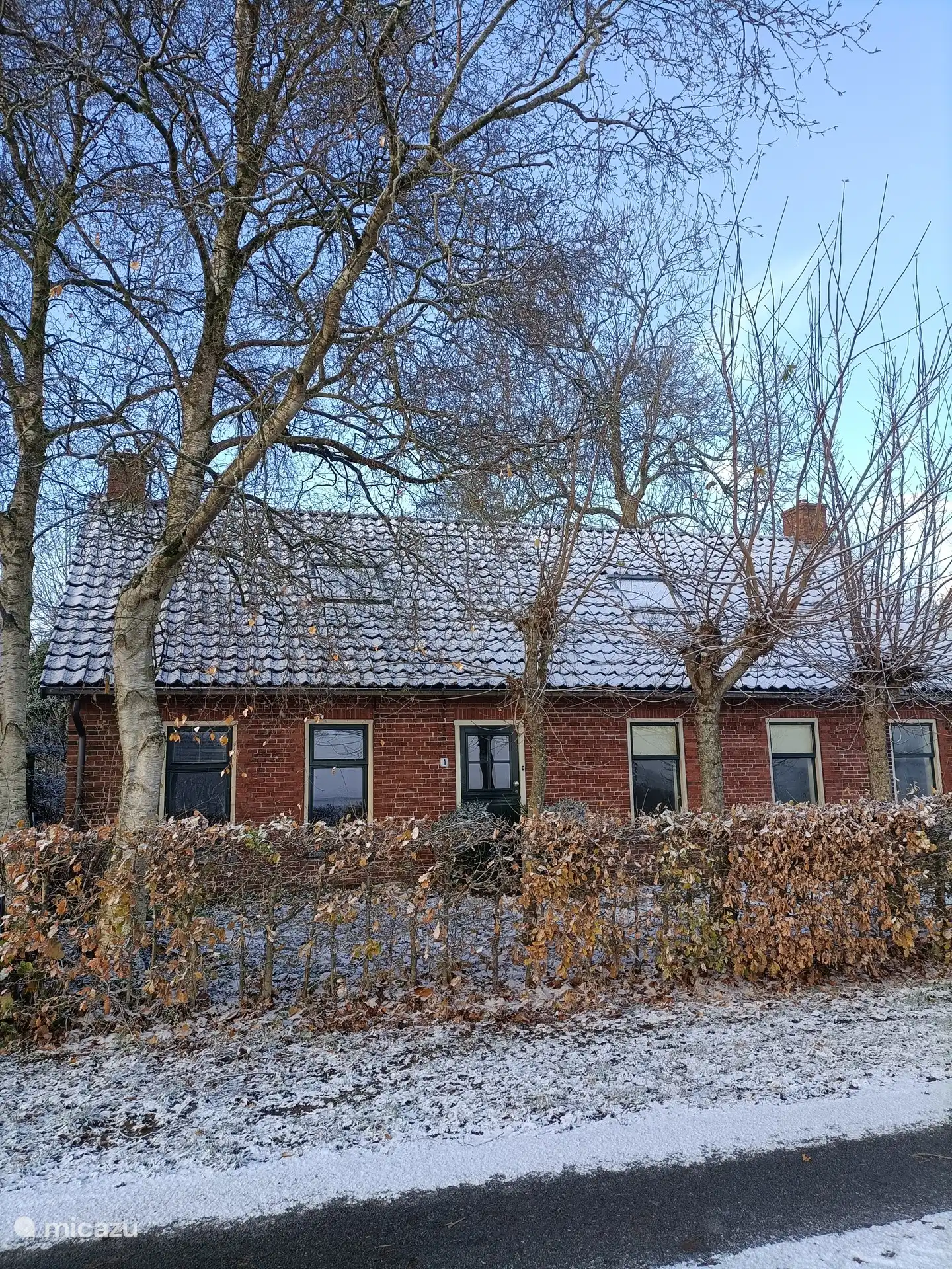Ferienhaus Nr. 1 von vorne gesehen.