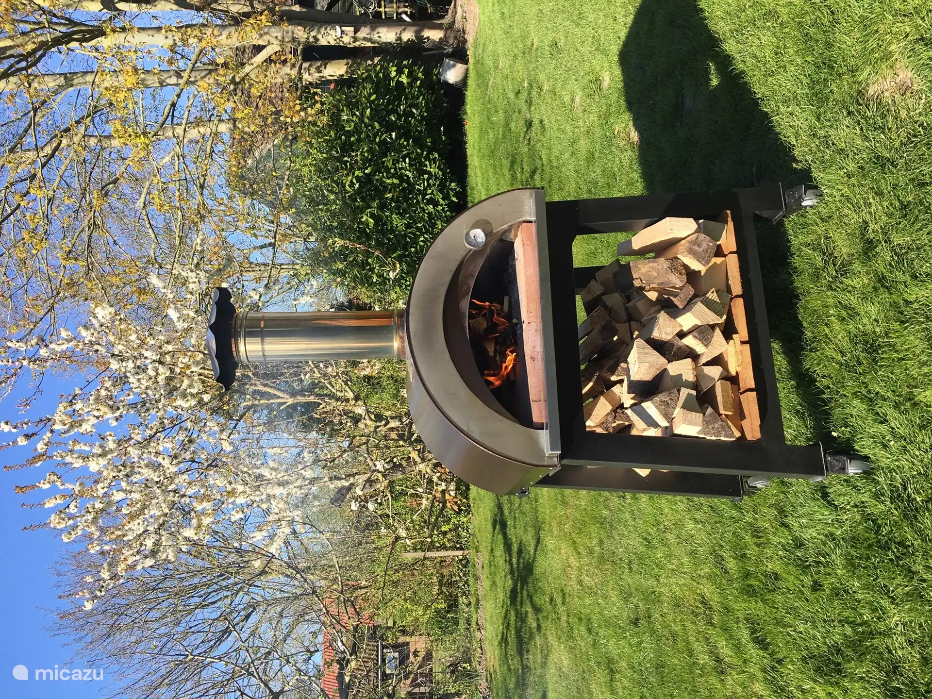 Pizzaofen, Sie können Pizzabacken buchen.