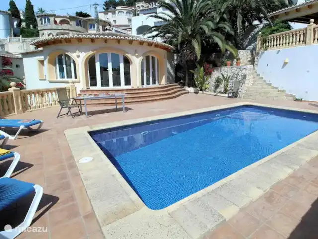 Villa Karina huren in Spanje, Costa Blanca, Benissa - villa groot zwembad 8x4 meter met makkelijke inloop trap