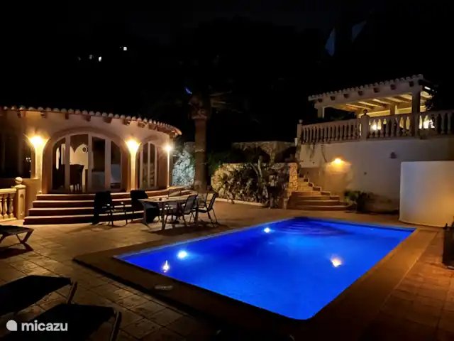 Villa Karina huren in Spanje, Costa Blanca, Benissa - villa avond foto villa by night