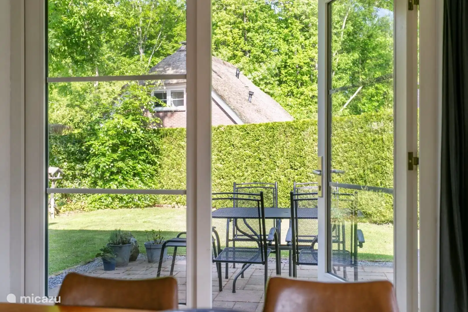 Blick auf den Hinterhof