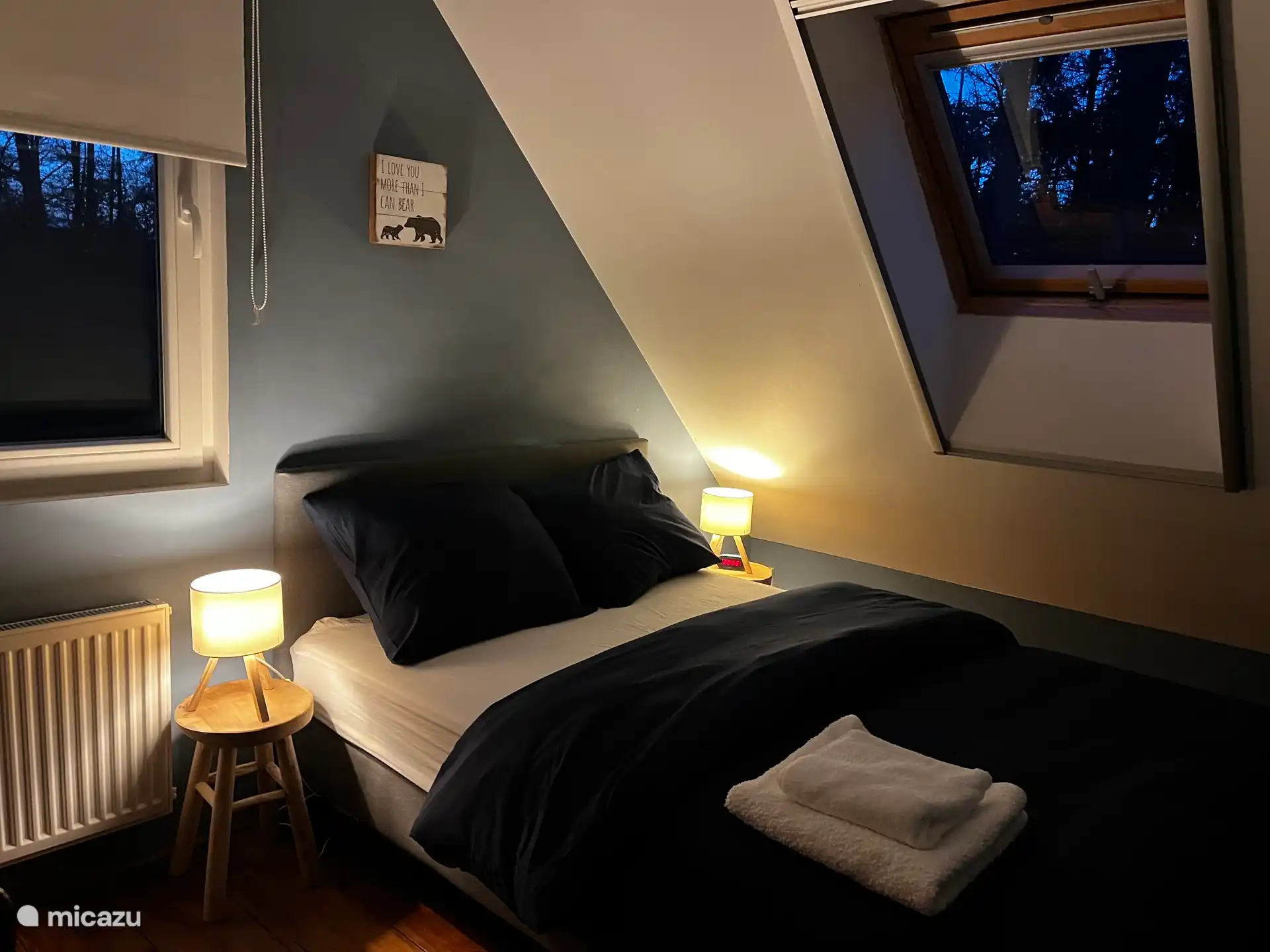 2 Pers. Boxspringbett im 2. Schlafzimmer 