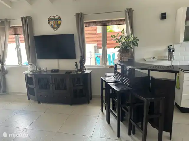 Location de Vacances Curaçao, Banda Ariba (est), Jan Thiel, villa - Villa de vacances Dushi Dolores Salon avec climatisation