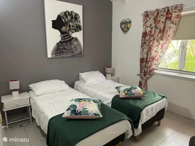 Location de Vacances Curaçao, Banda Ariba (est), Jan Thiel, villa - Villa de vacances Dushi Dolores Chambre 3 avec deux lits simples