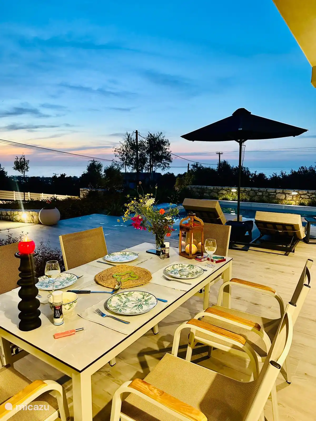 A table set with nature's colors-soft, wild and Golden.