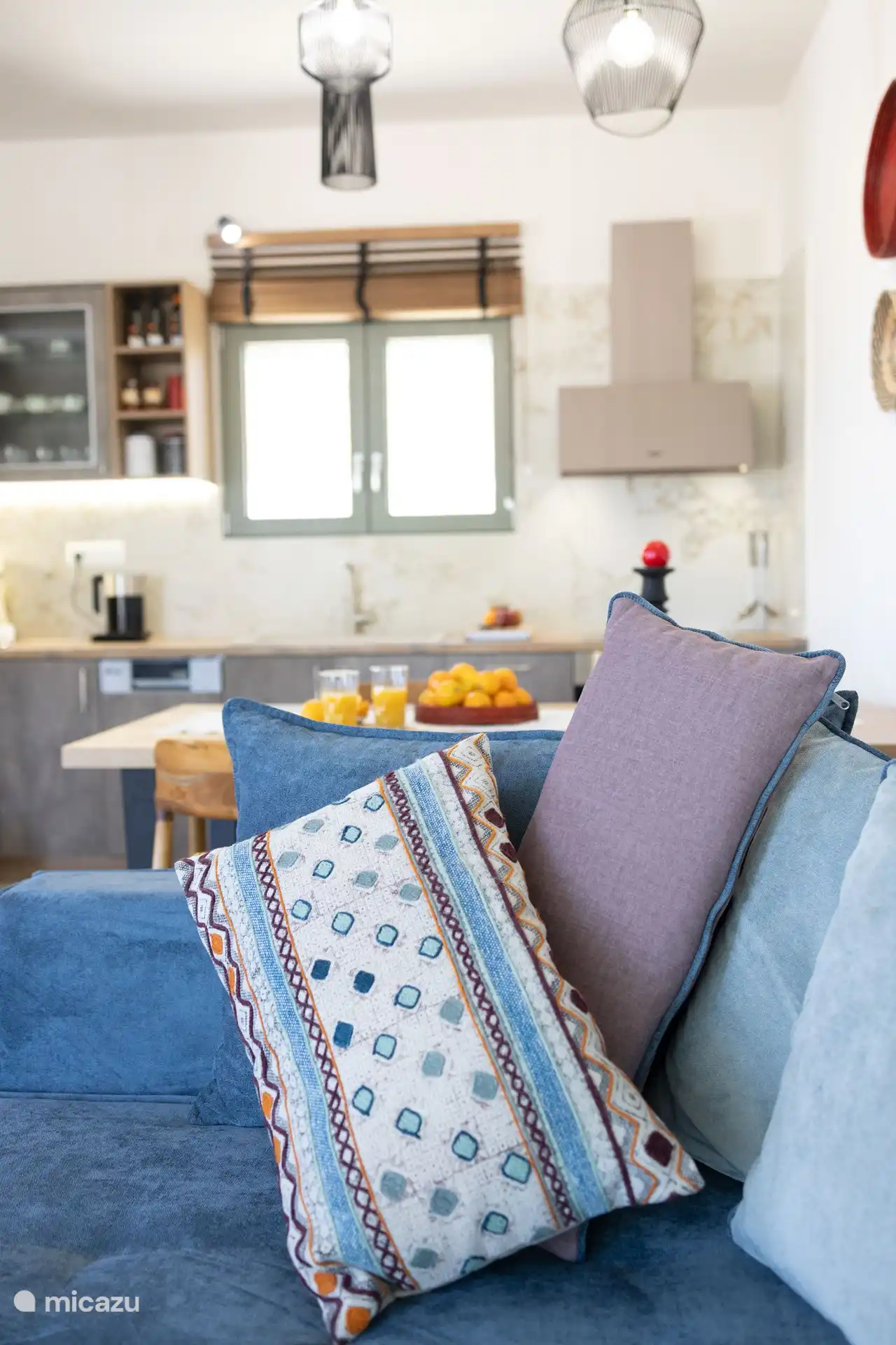 The kitchen from the sofa