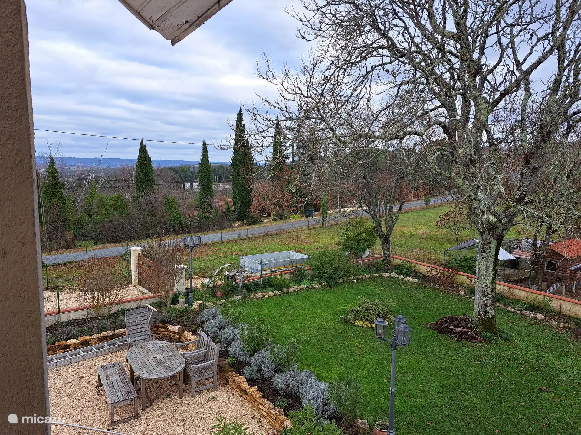 View Terrace / Garden from the balcony.