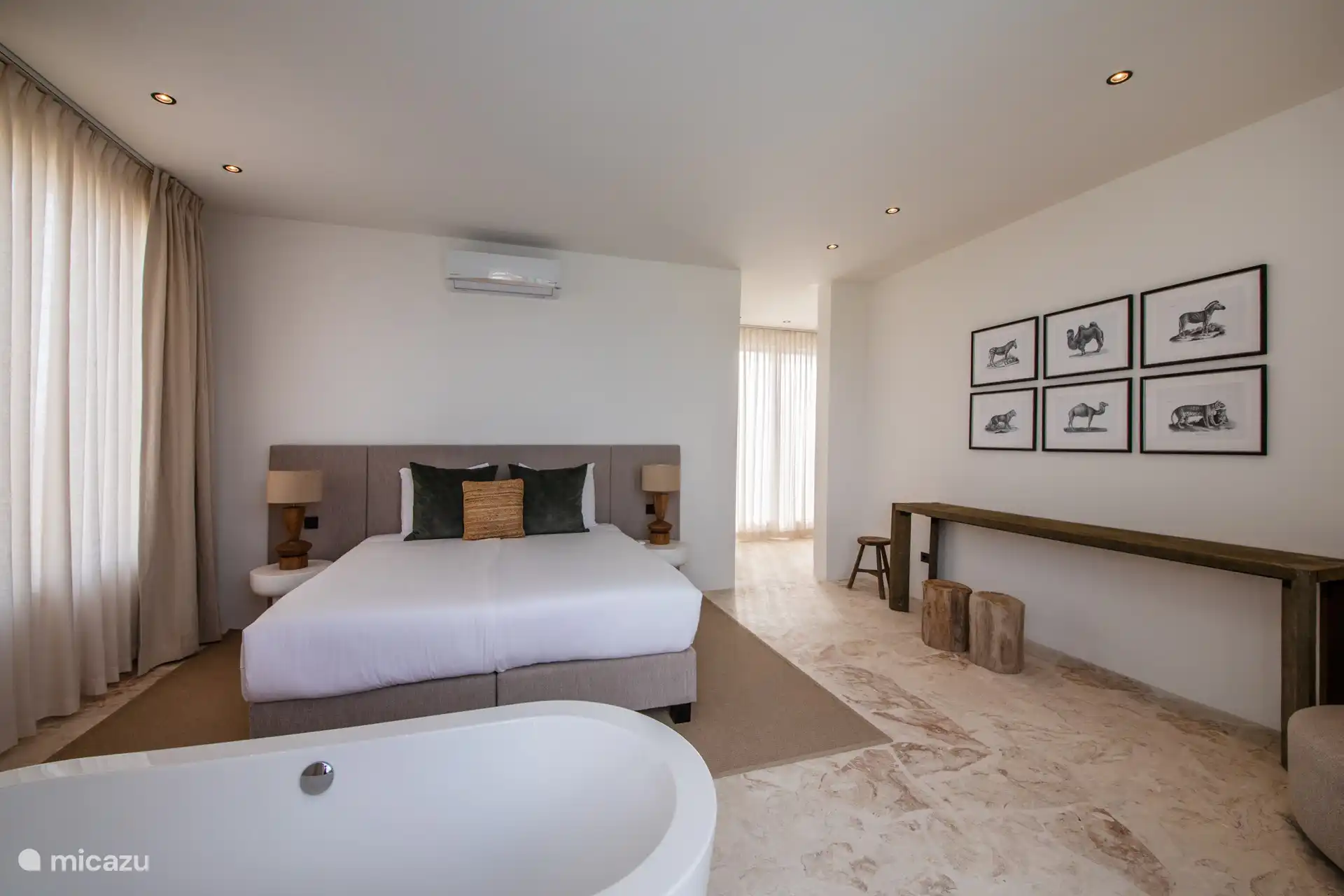 Schlafzimmer mit Klimaanlage