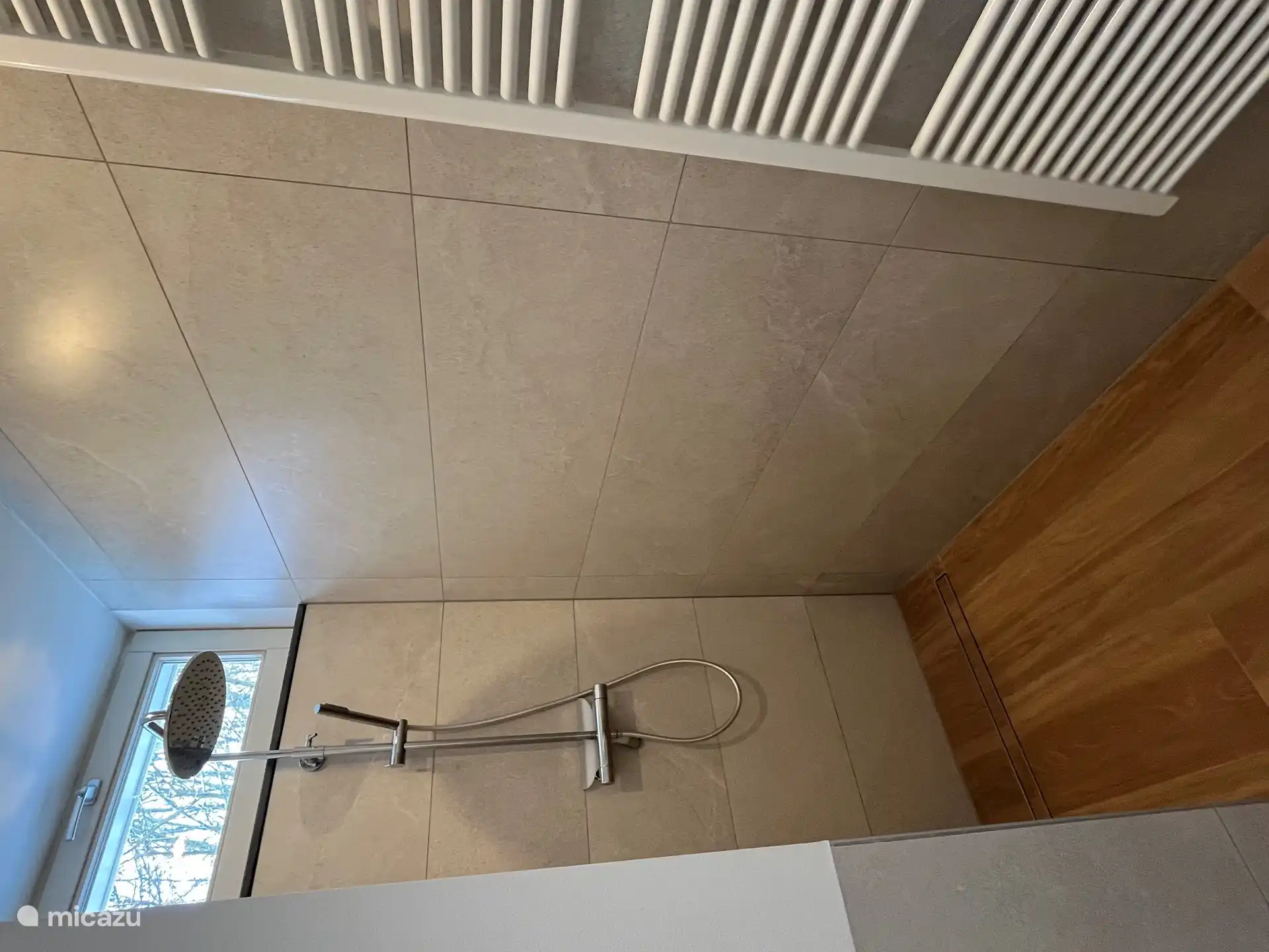 Nice walk-in shower.