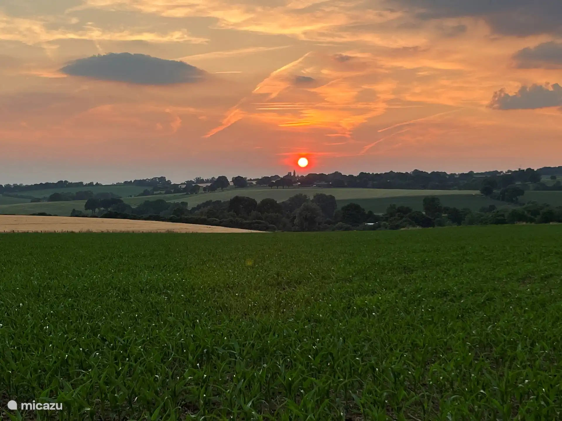 Beautiful sunsets can be seen from the adjacent fields.