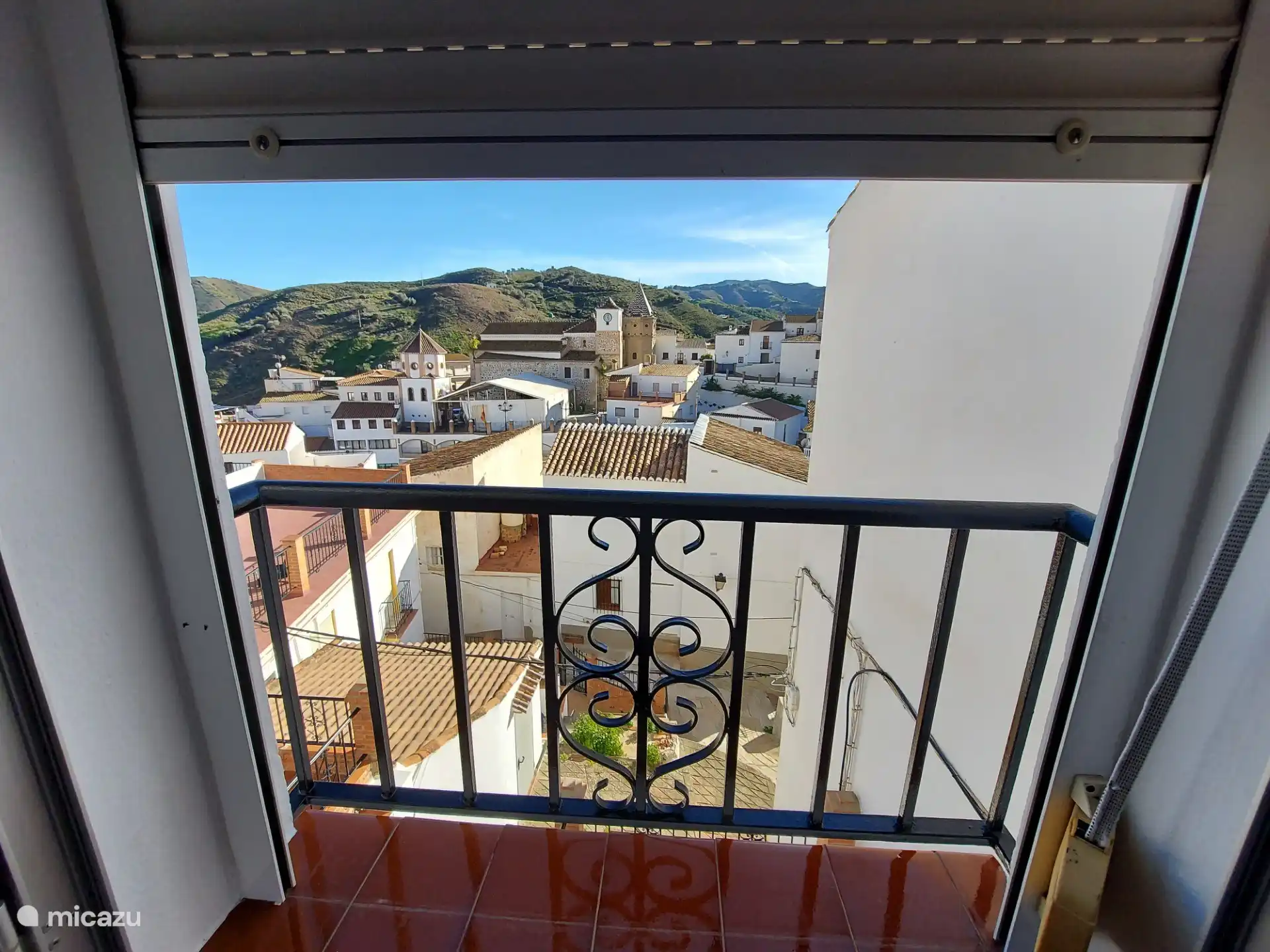 Uitzicht vanuit de slaapkamer