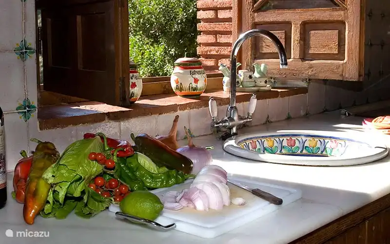 Mogelijkheid van groenten uit de tuin in de zomer