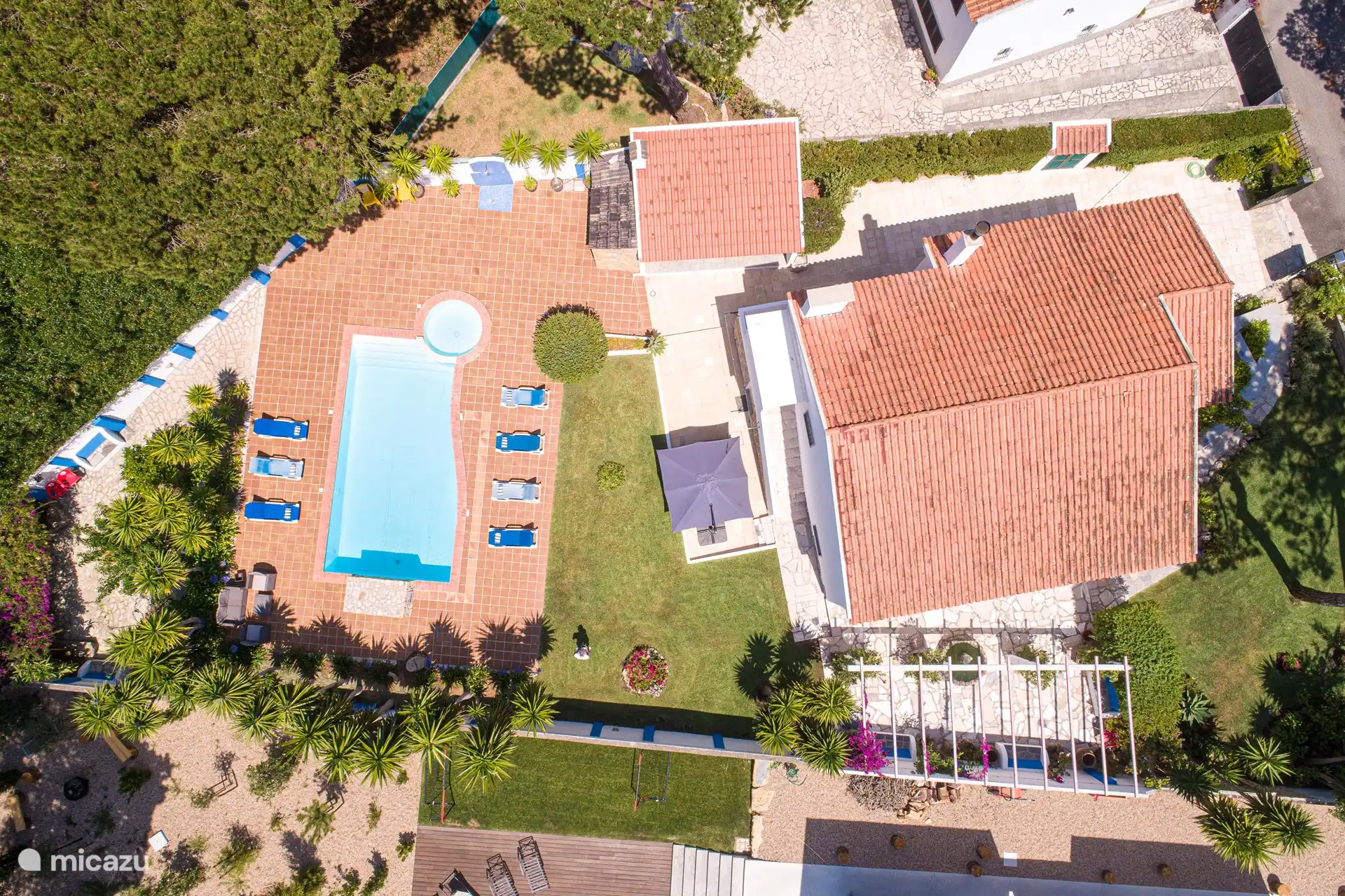 Draufsicht Villa Hecuba