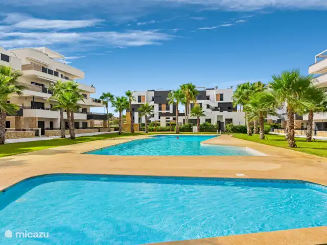 Caza azul en España, Costa Blanca, Orihuela Costa - apartamento Piscina