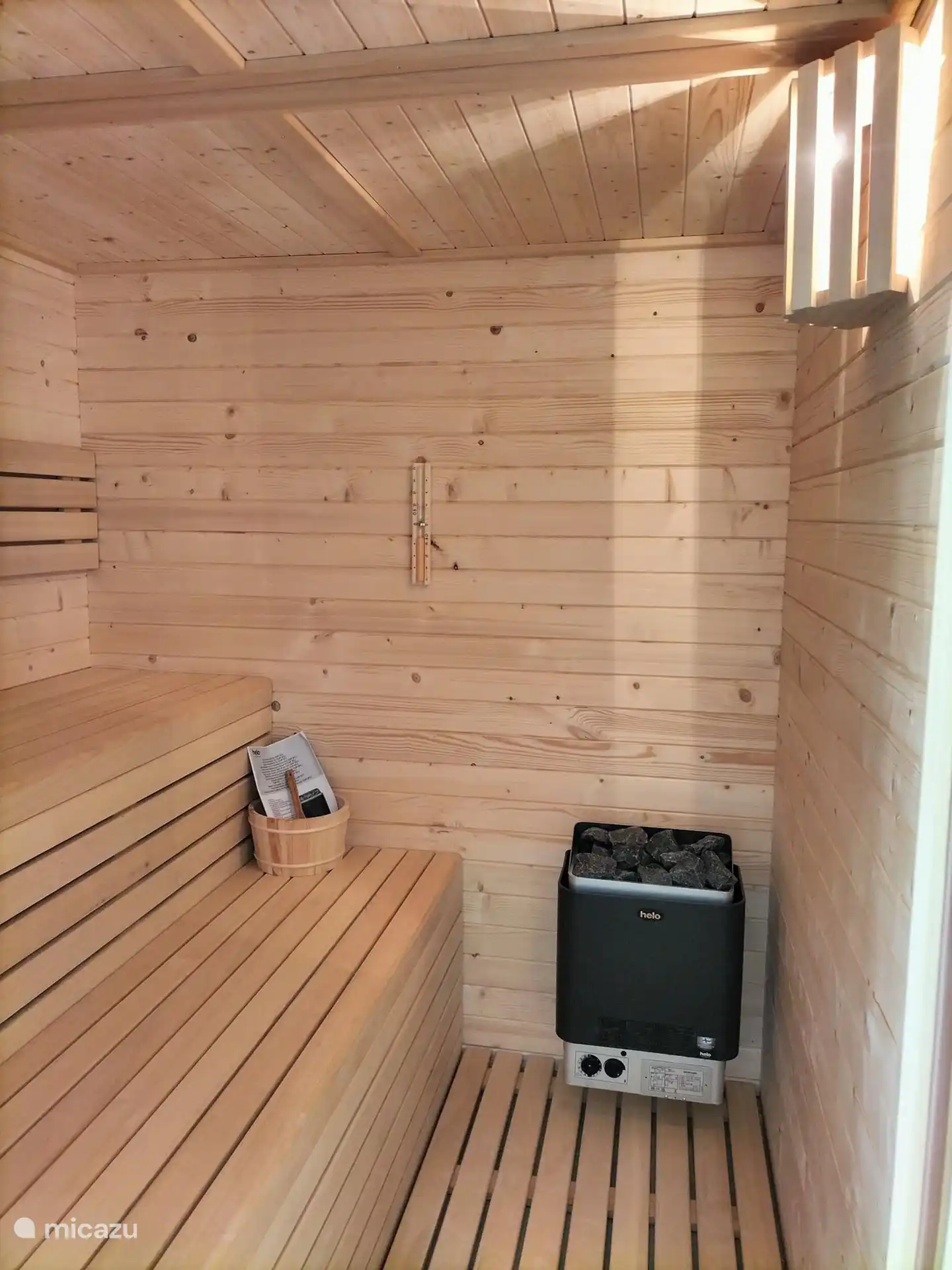Sauna bij de welness ruimte 