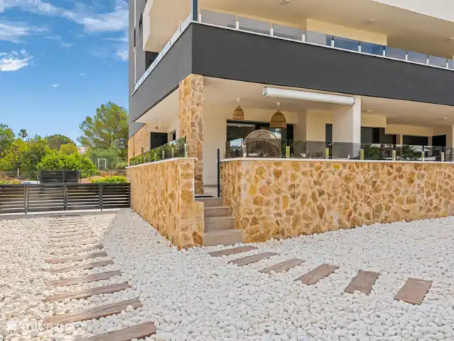 Caza azul en España, Costa Blanca, Orihuela Costa - apartamento Vista trasera