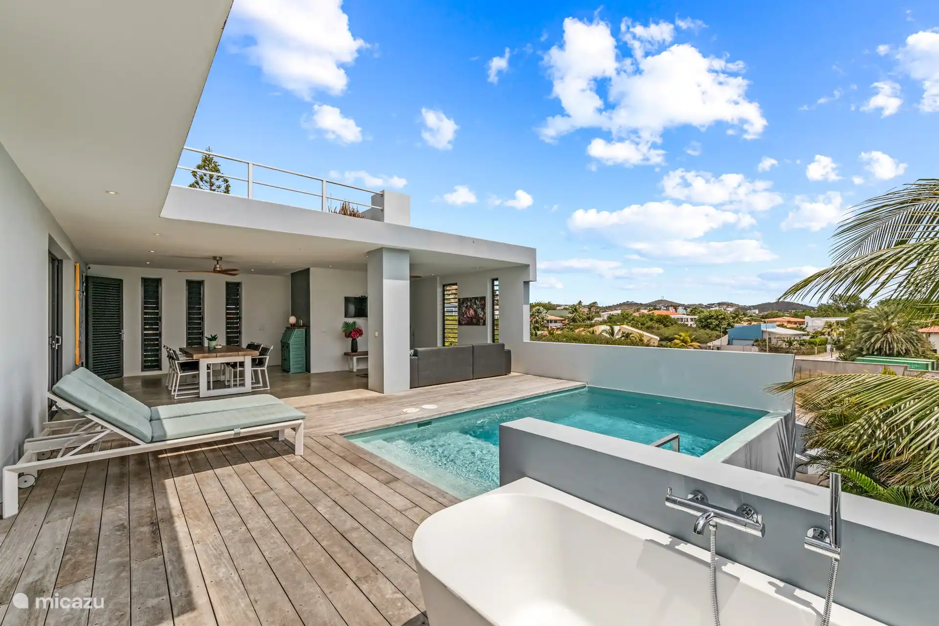 villa huren in Spaanse Water, Banda Ariba (oost), Curaçao - Villa Brakkeput met uitzicht & pool