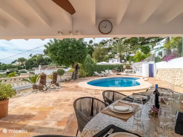 Villa Pequena Joya en España, Costa Blanca, Moraira - villa Encantadoras tardes de verano en su terraza