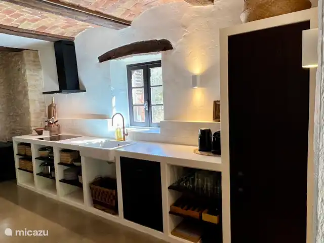 Mas Lion | France, Gard, La Roque-sur-Cèze - maison de vacances Cuisine avec grand réfrigérateur et lave-vaisselle