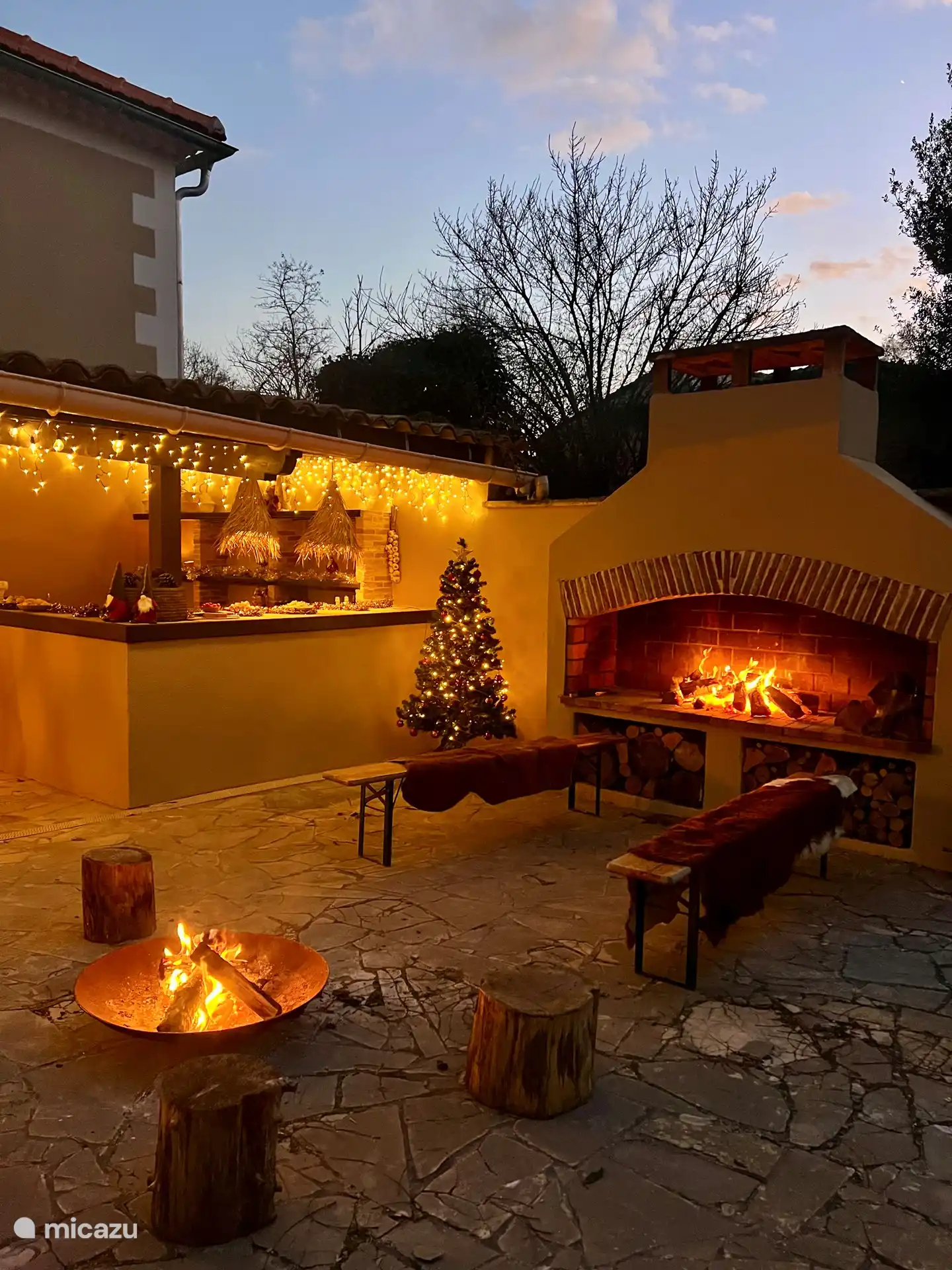 Mas Lion: Baldachin, Außenküche, Grill