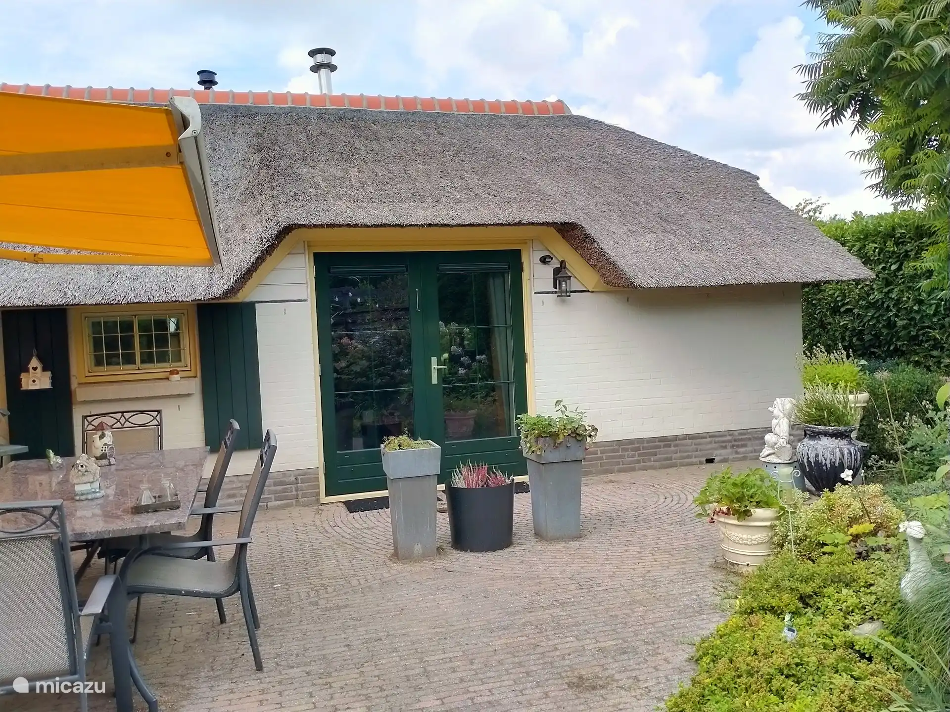 back farmhouse from the garden