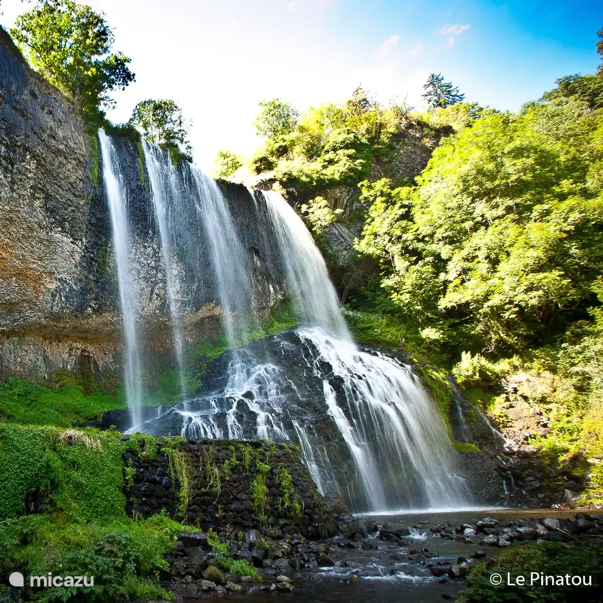 A short walking tour brings you to this beautiful waterfall