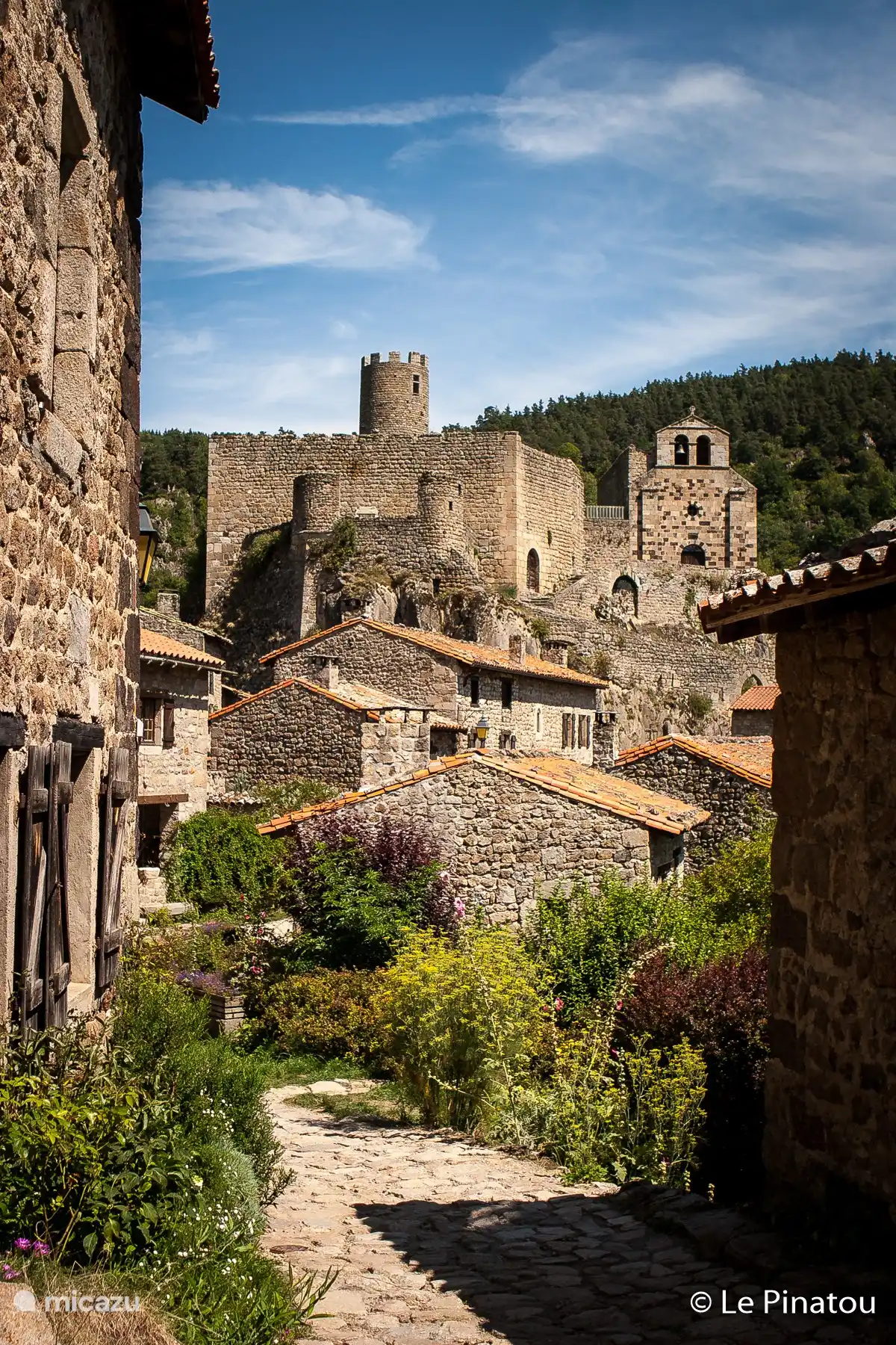 The beautiful old village of Chalencon